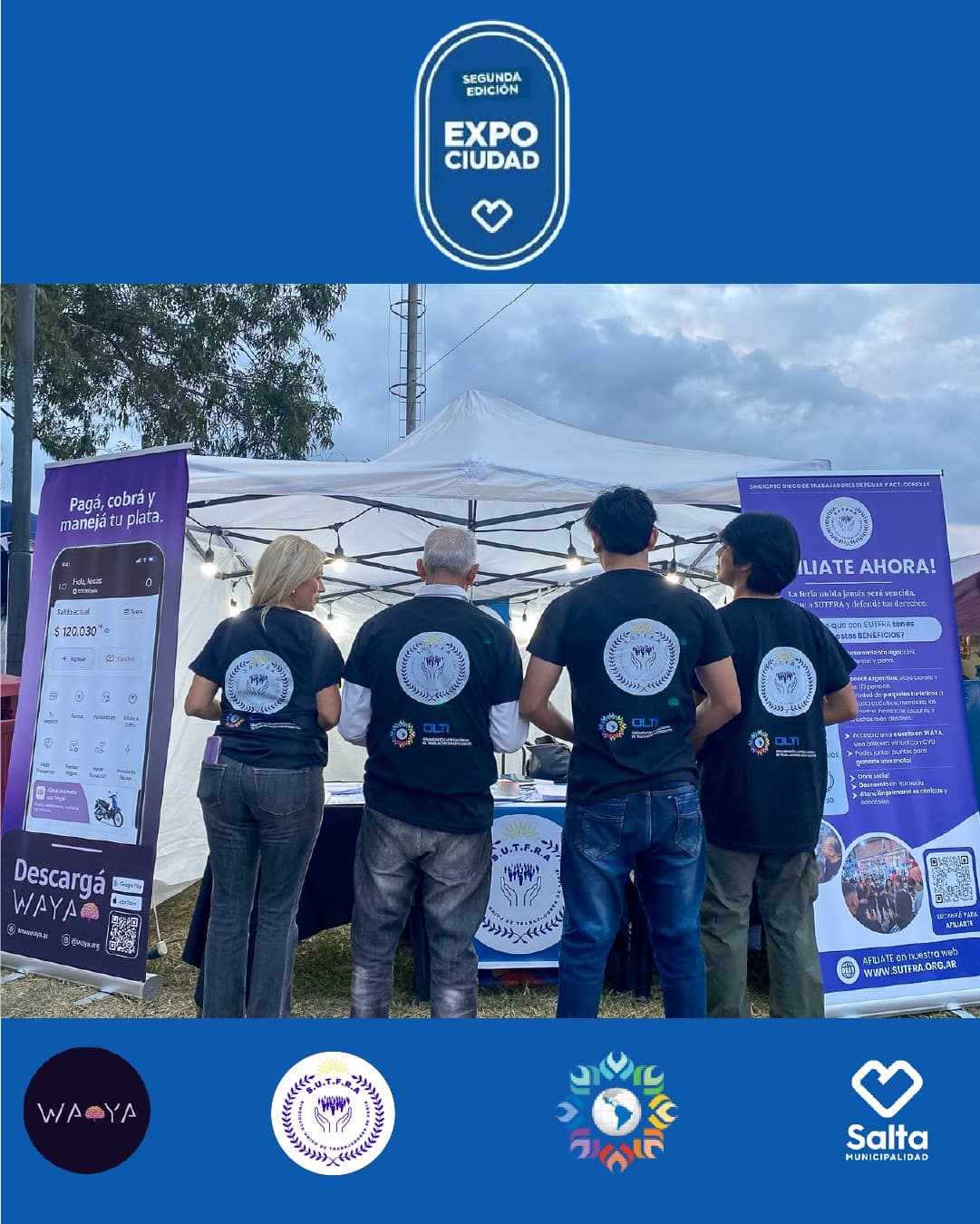 Stand de SUTFRA en la Expo Ciudad Salta